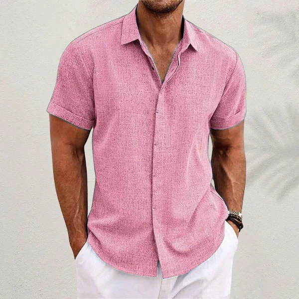 CAMISA CLÁSICA DE LINO PARA HOMBRE