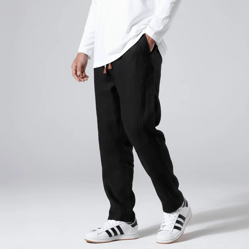 Tsuki - Pantalones cómodos de lino japonés