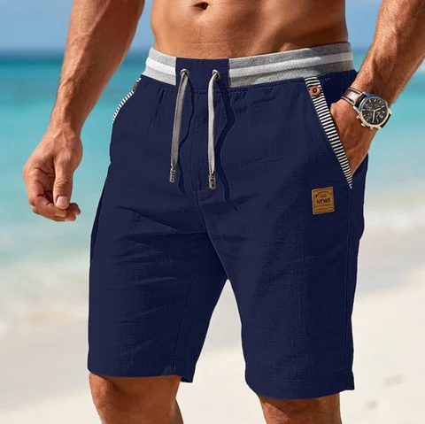 DAVIDE | Pantalones cortos ligeros de verano con cordón ajustable