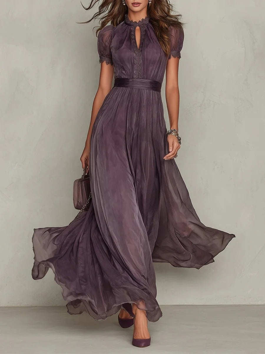 Mariela | Vestido Morado Largo