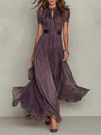 Mariela | Vestido Morado Largo