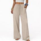 Pantalones palazzo para mujer | Cintura elástica