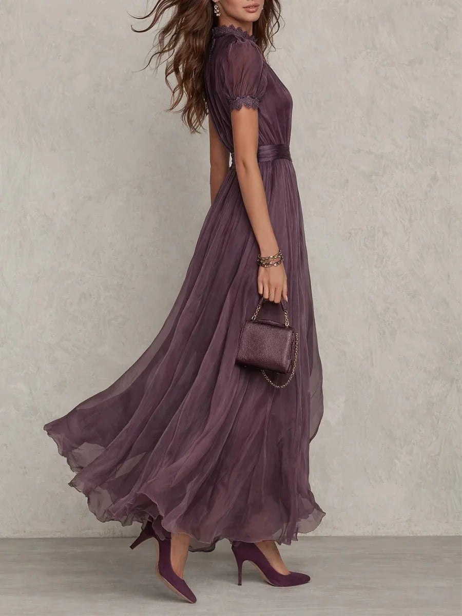 Mariela | Vestido Morado Largo