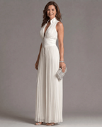 Zakira | Enterizo con Escote Halter y Pierna Ancha