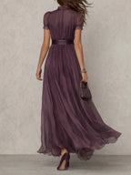 Mariela | Vestido Morado Largo