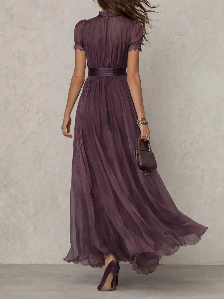 Mariela | Vestido Morado Largo