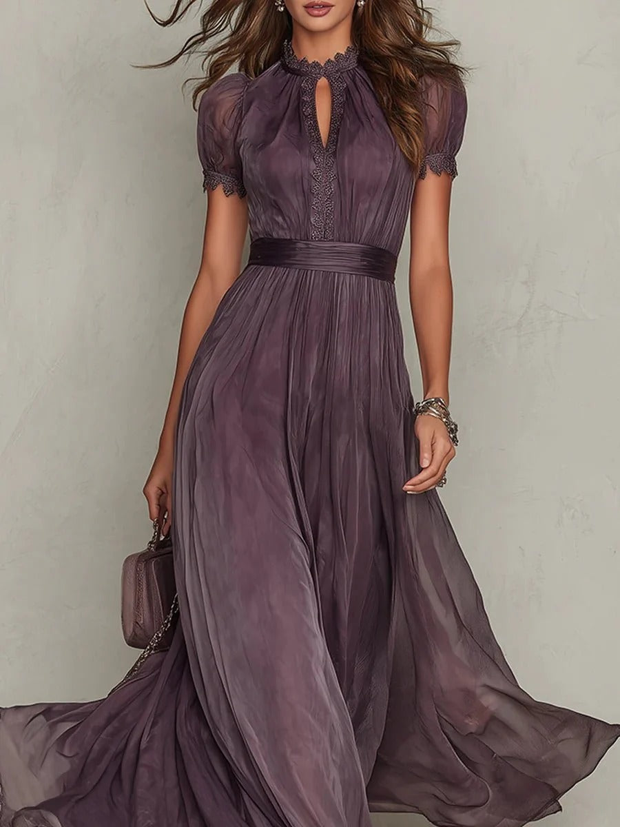 Mariela | Vestido Morado Largo