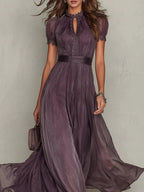 Mariela | Vestido Morado Largo