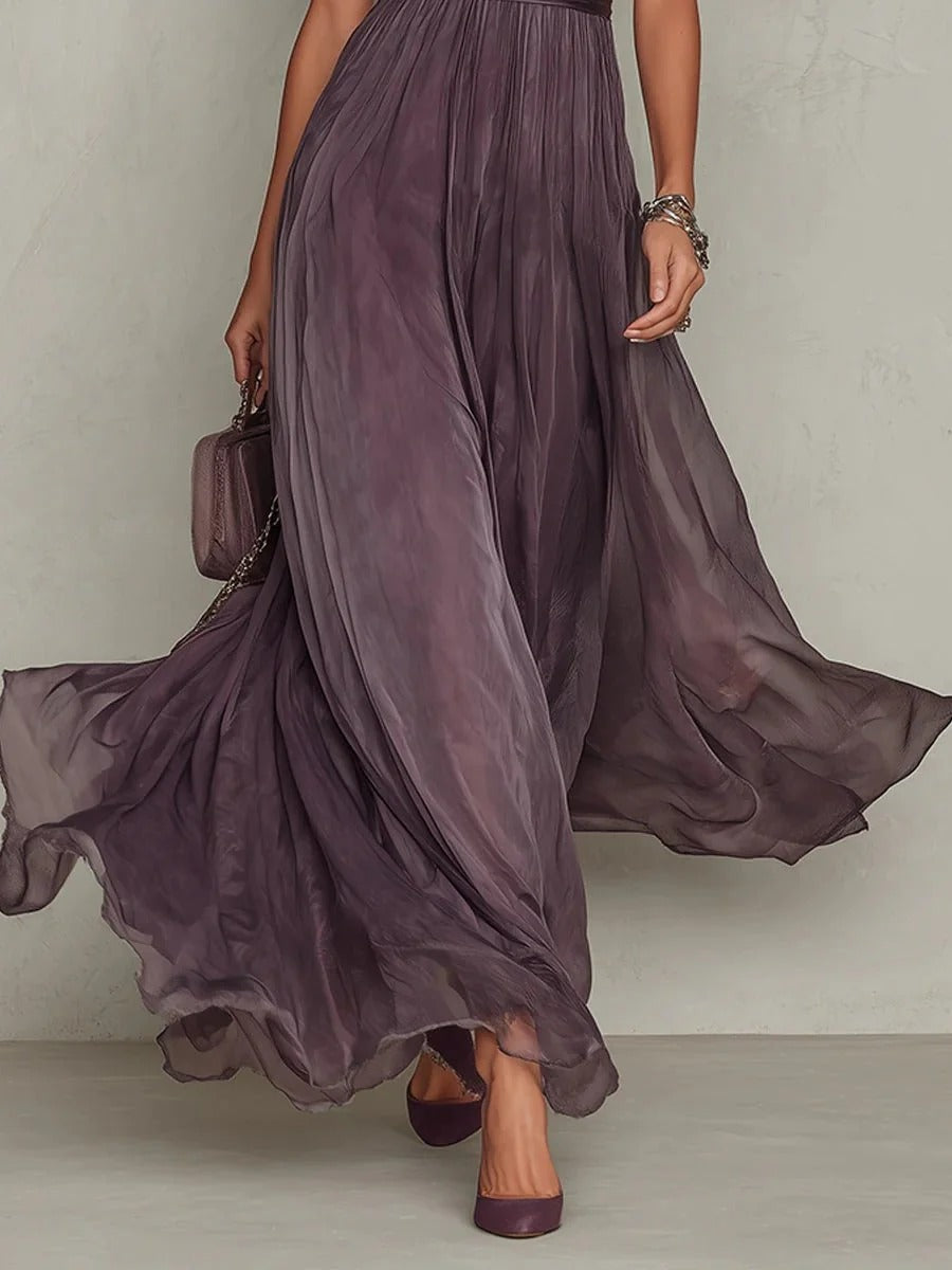 Mariela | Vestido Morado Largo