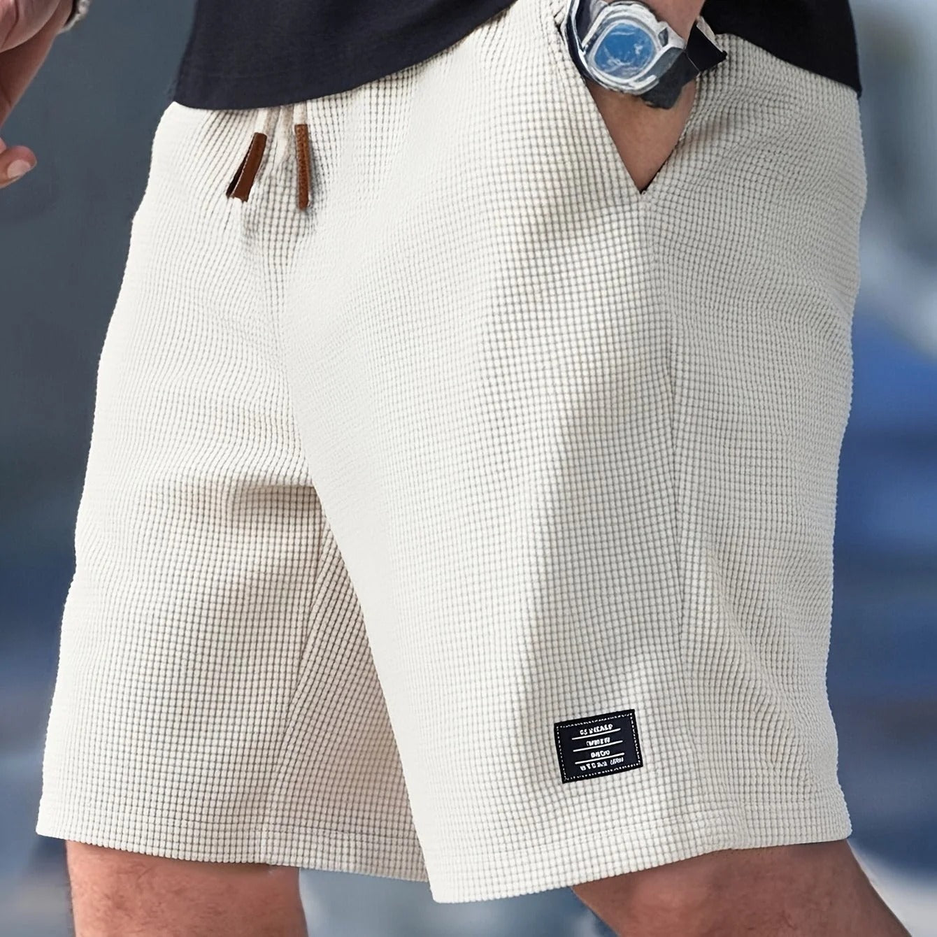 Nathan | Bermudas de verano para hombre con tejido gofrado