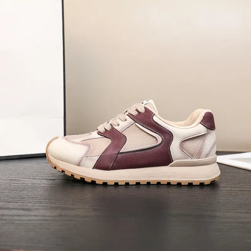 Zapatillas Giulia | Patchwork de ante retro