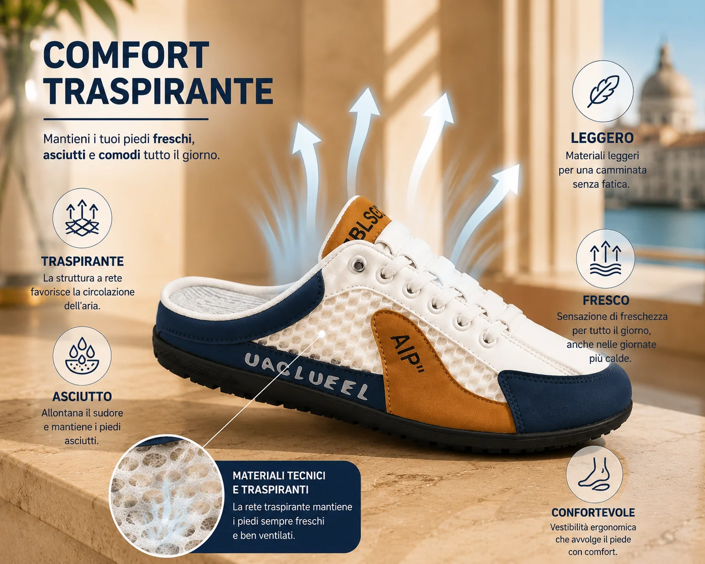 Lorenzo | Zapatillas deportivas para hombre, ligeras, transpirables y antideslizantes