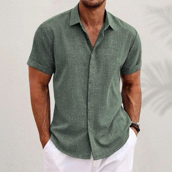 CAMISA CLÁSICA DE LINO PARA HOMBRE