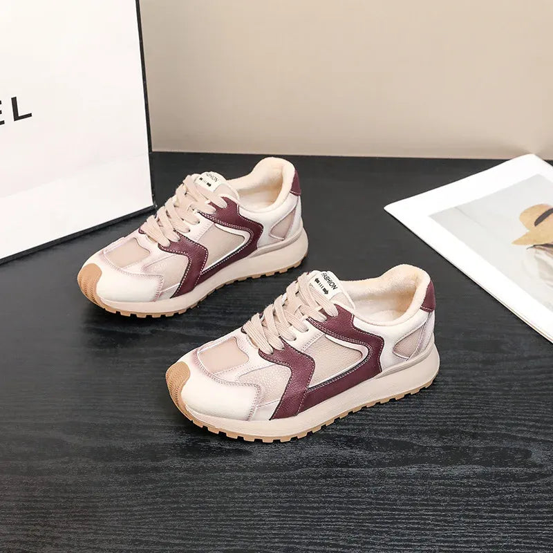 Zapatillas Giulia | Patchwork de ante retro