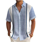 CAMISA DE RAYAS PARA HOMBRE (ESTILO RESORT)
