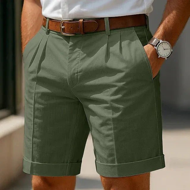 ENZO | Bermudas de lujo plisadas