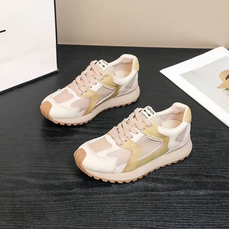 Zapatillas Giulia | Patchwork de ante retro