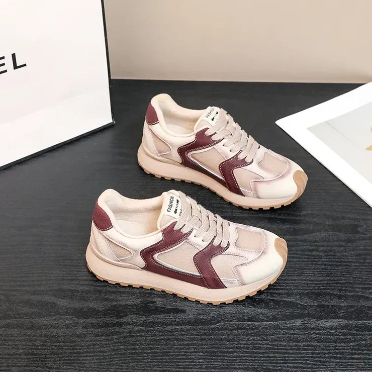 Zapatillas Giulia | Patchwork de ante retro