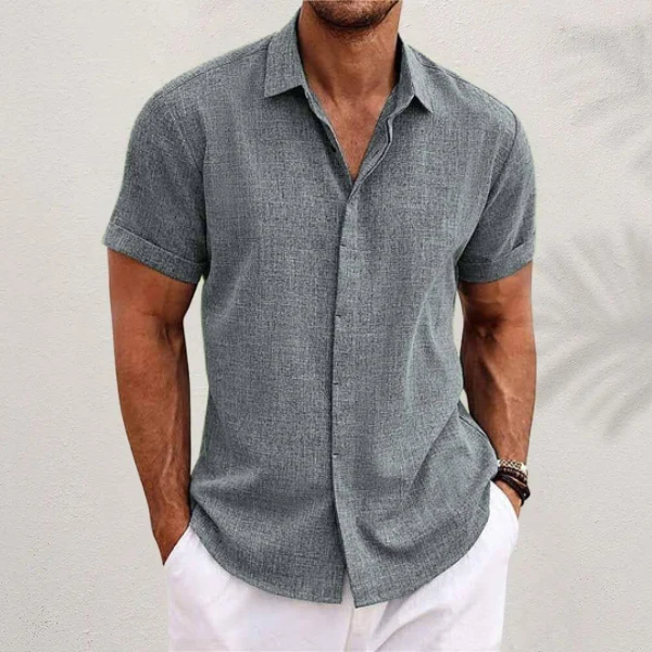 CAMISA CLÁSICA DE LINO PARA HOMBRE