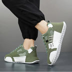 Zapatillas Giuliano | Ante y piel con patchwork multicolor