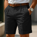 ENZO | Bermudas de lujo plisadas