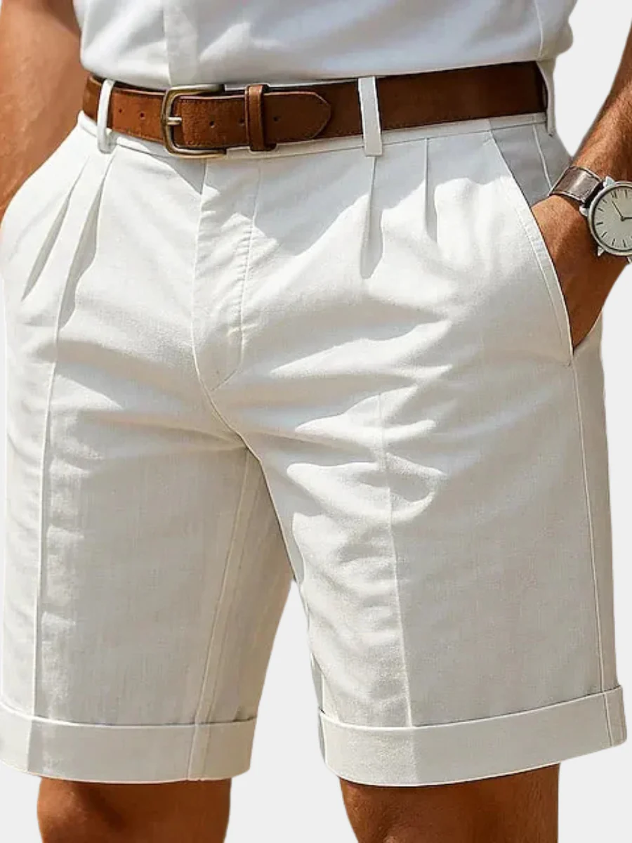 ENZO | Bermudas de lujo plisadas