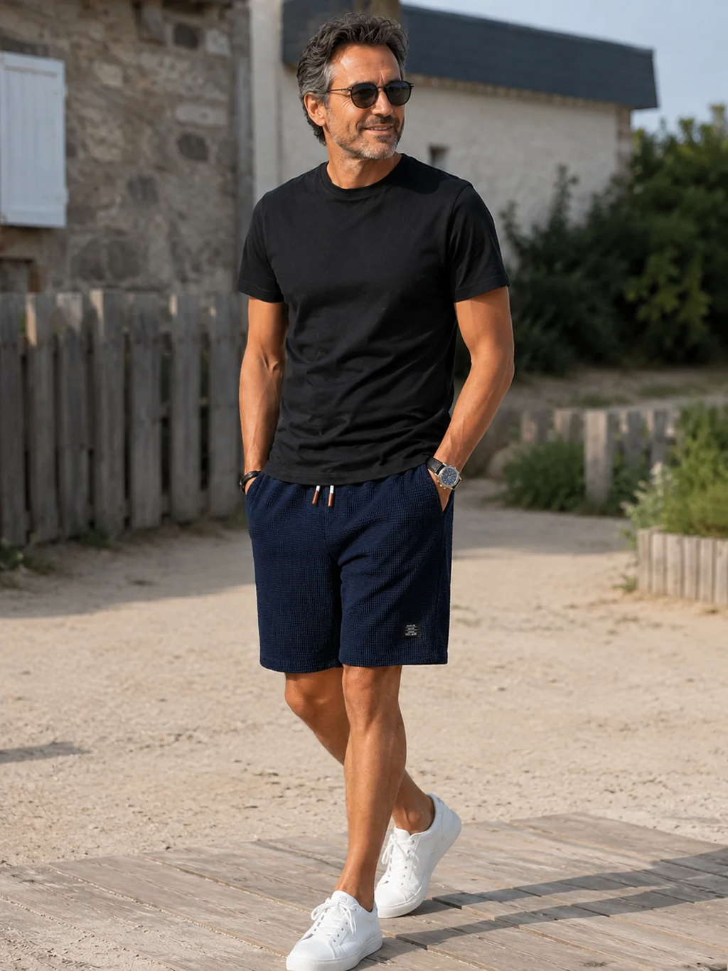 Nathan | Bermudas de verano para hombre con tejido gofrado