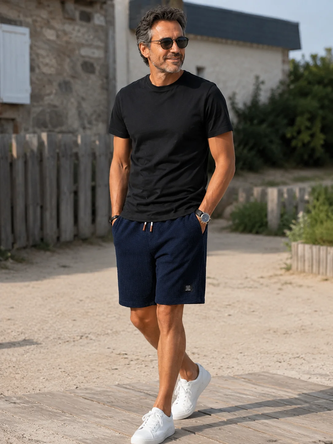 Nathan | Bermudas de verano para hombre con tejido gofrado