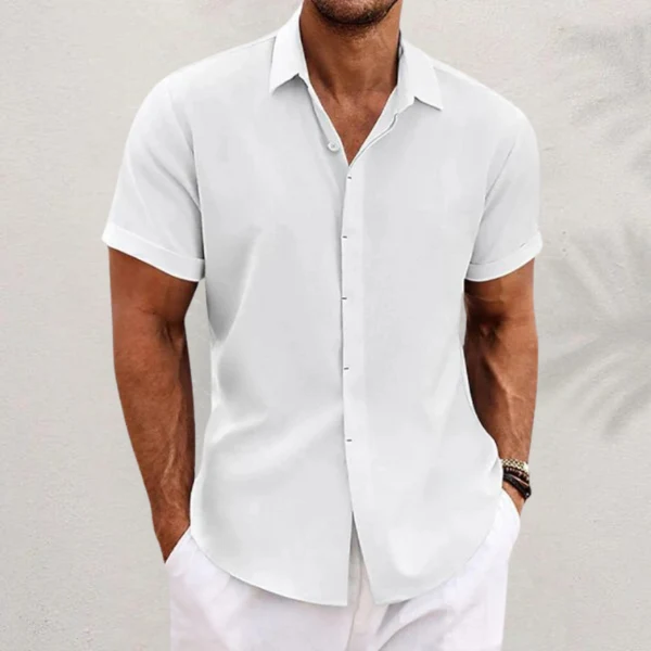 CAMISA CLÁSICA DE LINO PARA HOMBRE